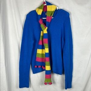 STO Susquehanna Trail Outfitters Blue Sweater with Scarf